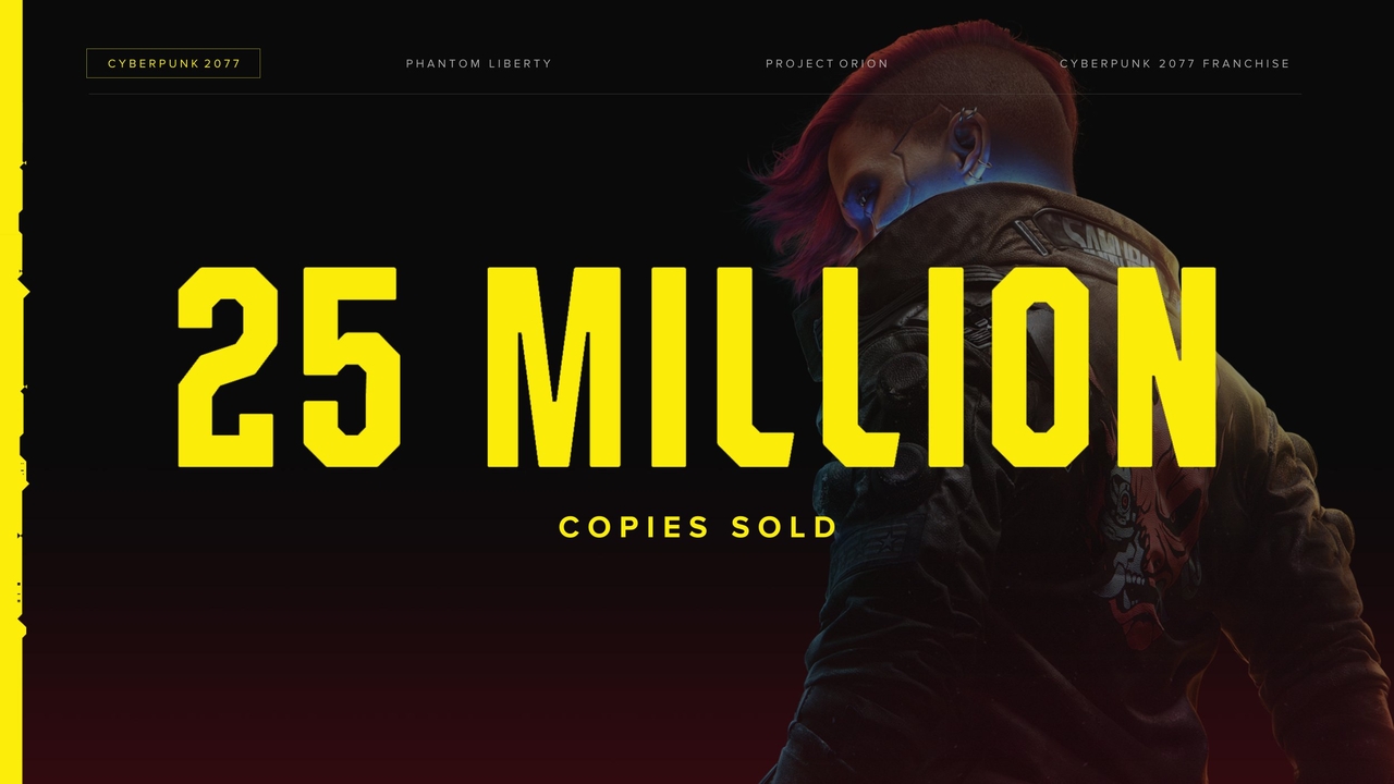 25 millons de ventes pour Cyberpunk 2077