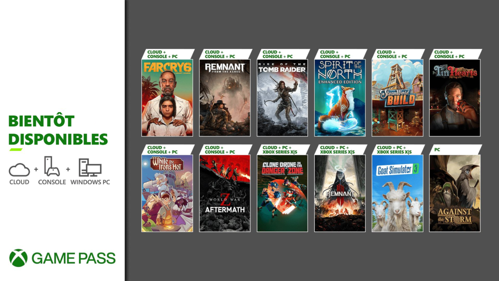 Liste des jeux Xbox Game Pass pour le début du mois de décembre 2023